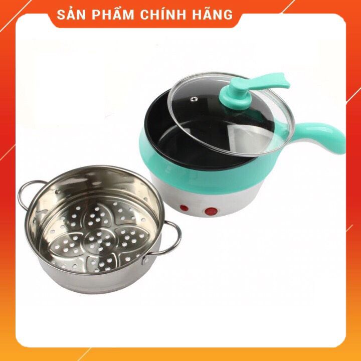 NỒI LẨU- CA NẤU MÌ 2 TẦNG MINI ĐA NĂNG, CHIÊN, HẤP, LẨU, RÁN SIÊU TIỆN LỢI