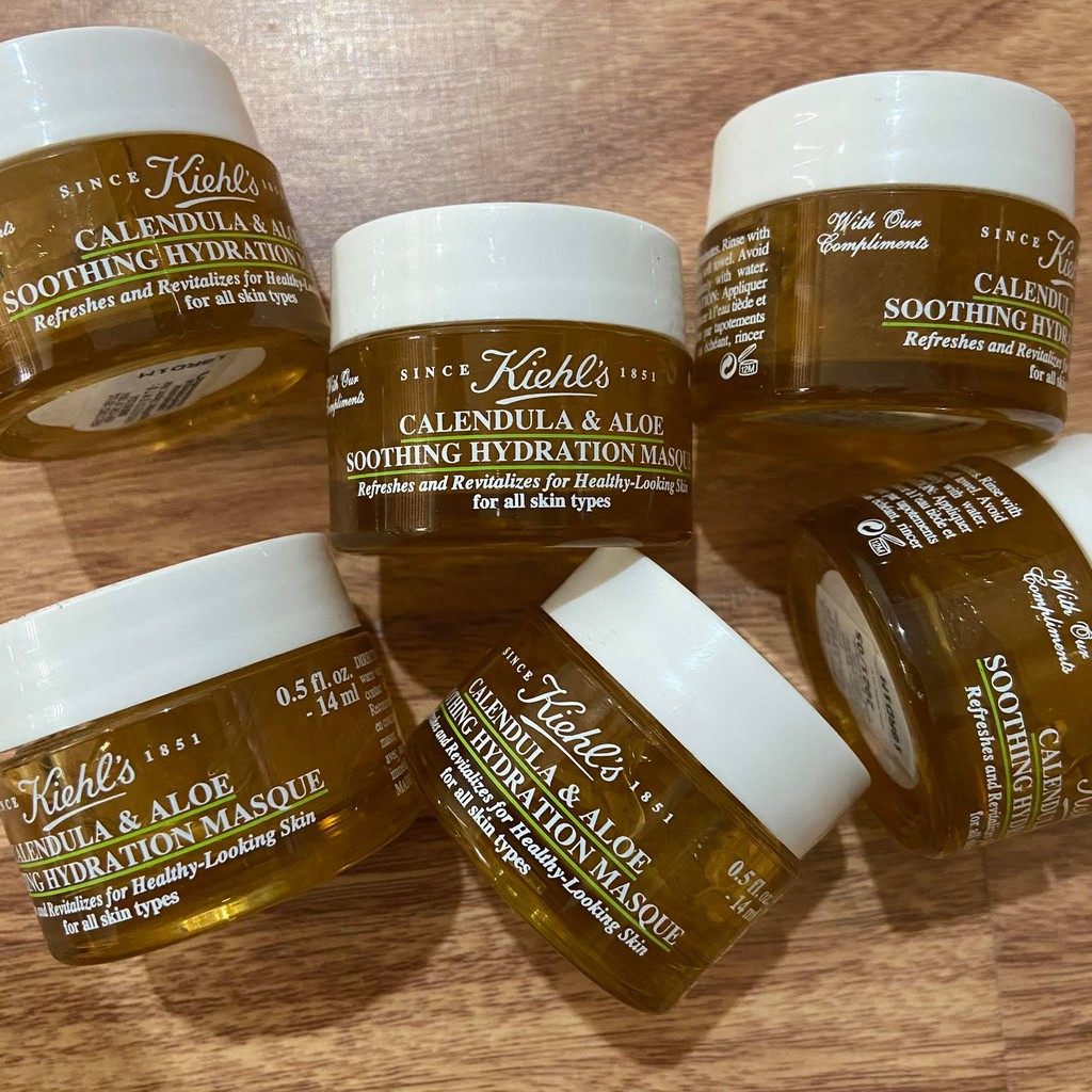 Thanh lý Mặt nạ hoa cúc Kiehls Calendula & Aloe Soothing Hydration Mask 14ml