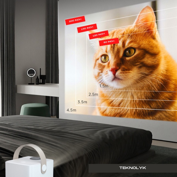 Máy Chiếu Mini X8 - Mini Projector - Rạp Chiếu Phim Gia Đình độ phân giải 4K - Model 2022