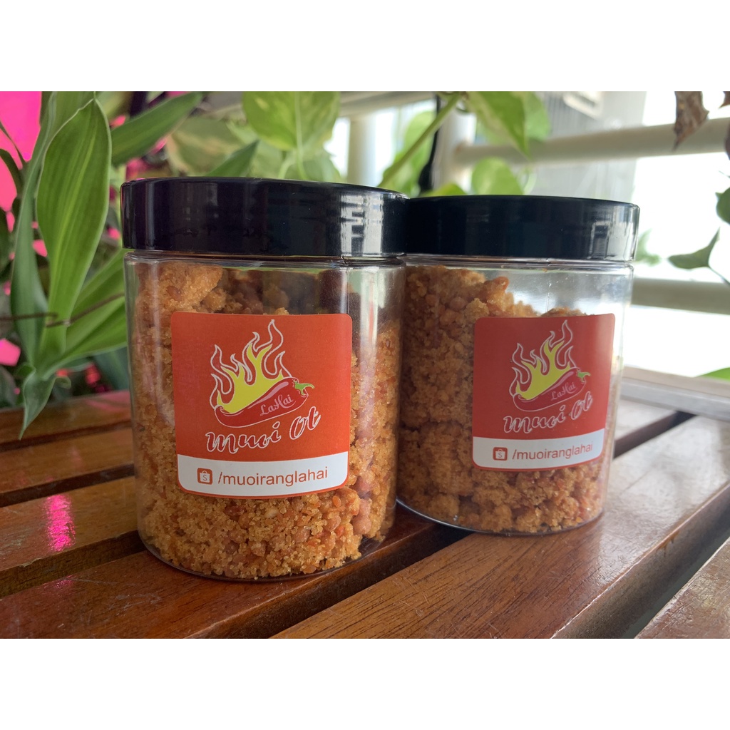 Muối Ớt Rang La Hai - Từ Ớt Sim rừng Đậm đà vị Miền Trung - Hộp 250gr