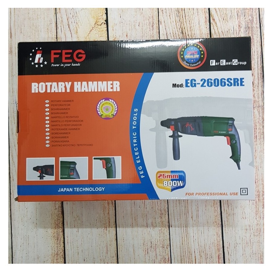 Máy khoan bê tông 800W FEG EG-2606SRE MÁY KHOAN 3 CHỨC NĂNG