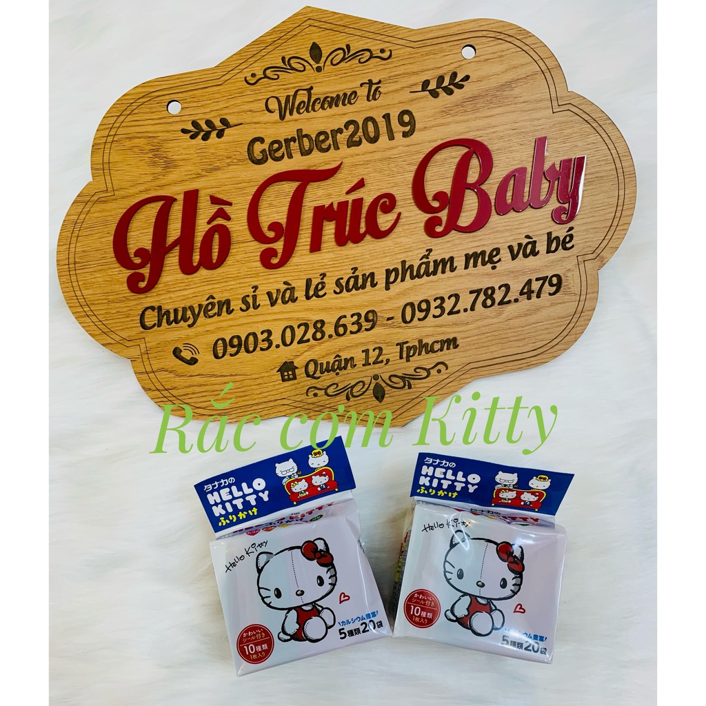 Rắc cơm Hello Kitty mẫu mới 20 gói nhỏ.
