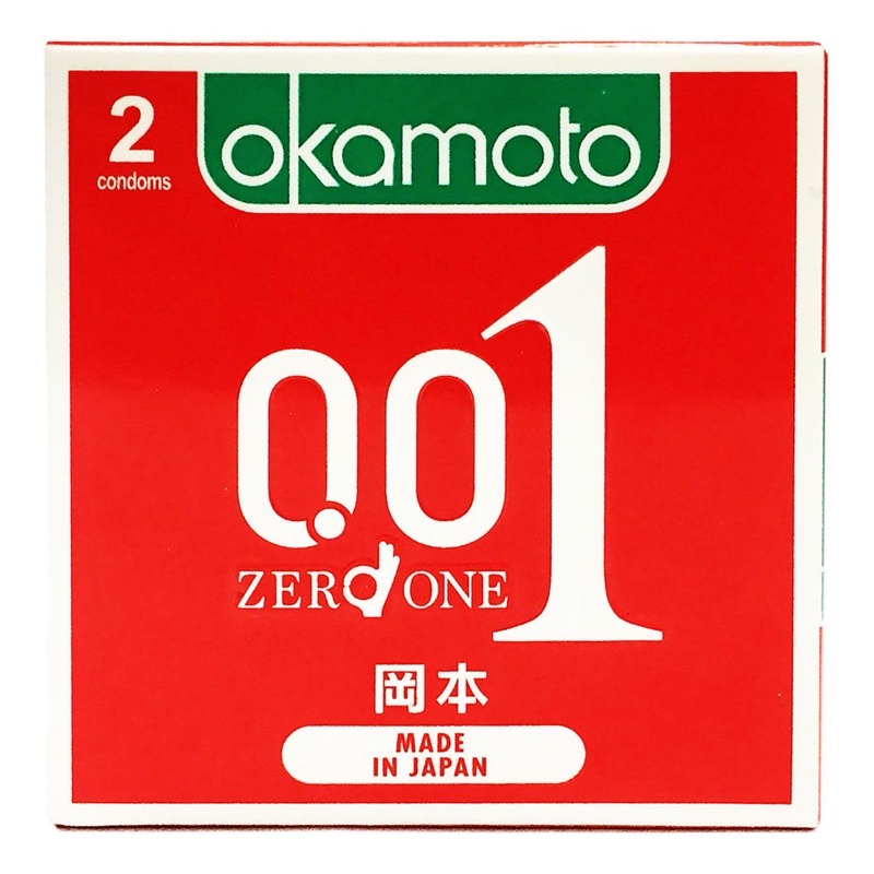 [Chính Hãng] Bao Cao Su Okamoto 0.01 PU Siêu Mỏng Siêu Thật Truyền Nhiệt Nhanh Hộp 2 cái