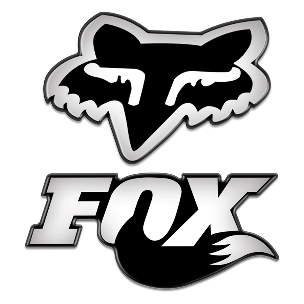 Logo Dán Xe Mô Tô Hình dán tem FOX epoxy cho đề can xe máy