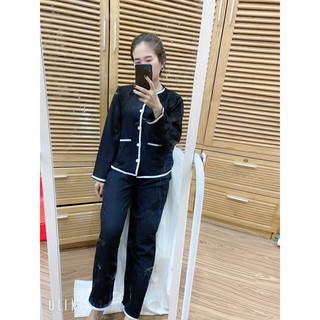 Bộ đồ chất đũi xốp 55-75kg bigsize gọn dáng hn100