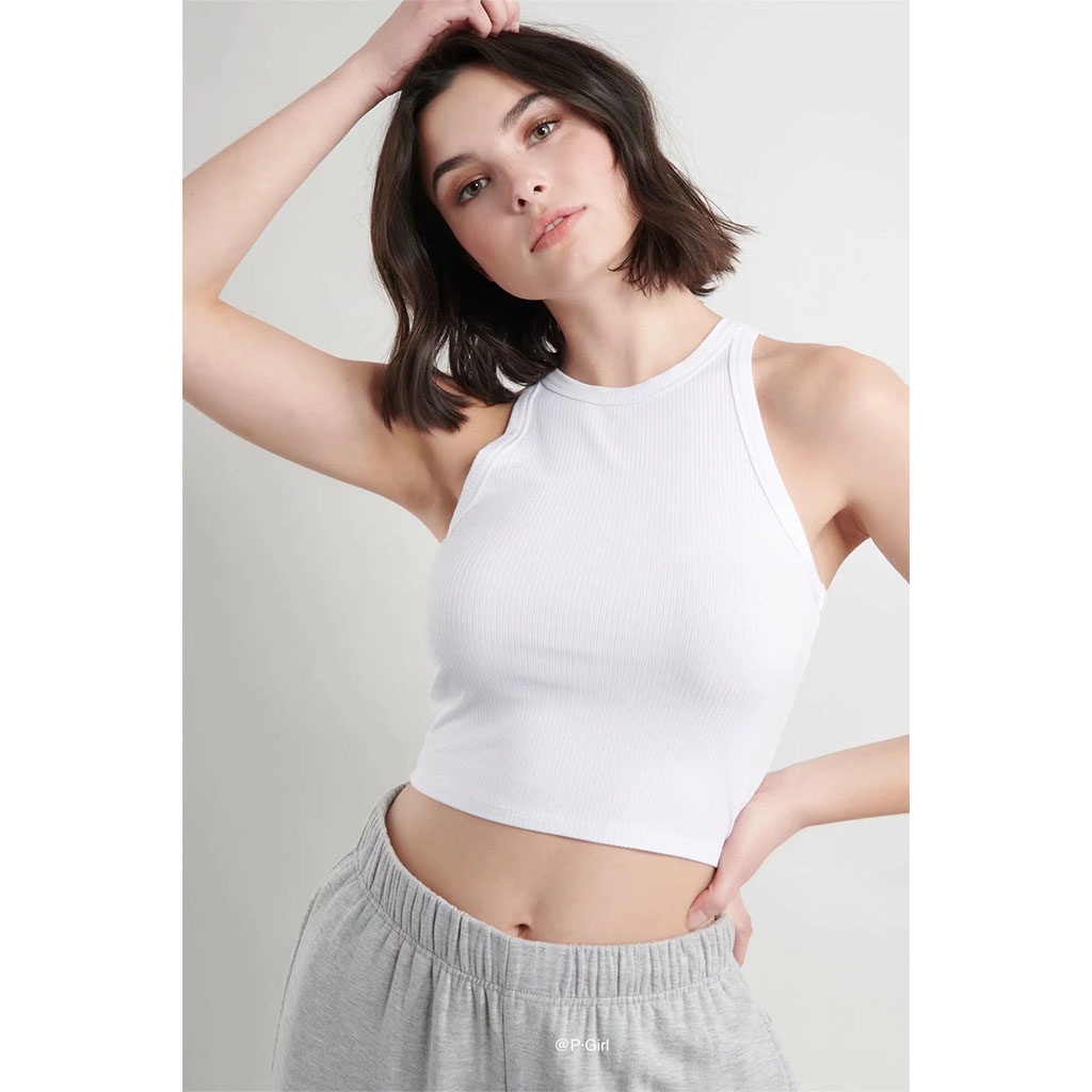 Áo thun ba lỗ croptop CERA-Y màu đen / màu trắng / màu đỏ CRA033