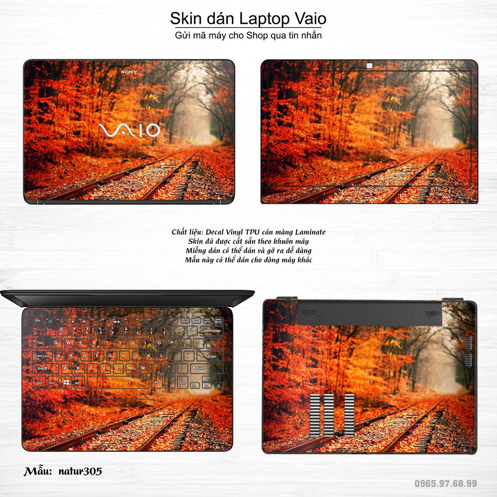 Skin dán Laptop Sony Vaio in hình thiên nhiên nhiều mẫu 11 (inbox mã máy cho Shop)