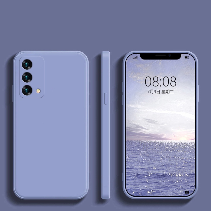 Ốp điện thoại silicon dẻo viền vuông màu kẹo chống sốc cho Realme GT Explorer Master Q3 Pro Carnival Q3S 8i V15