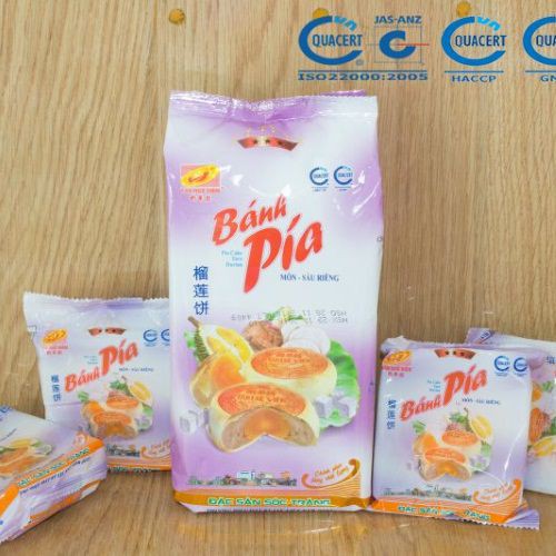 Bánh pía khoai môn sầu riêng 3 sao Tân Huê Viên 440g