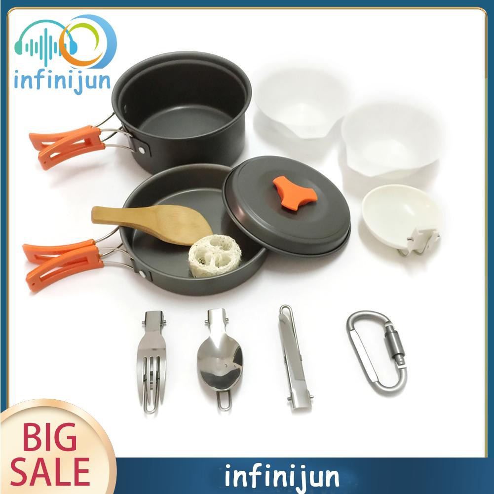 Bộ 12 Dụng Cụ Nấu Ăn Ngoài Trời Kèm Túi Đựng