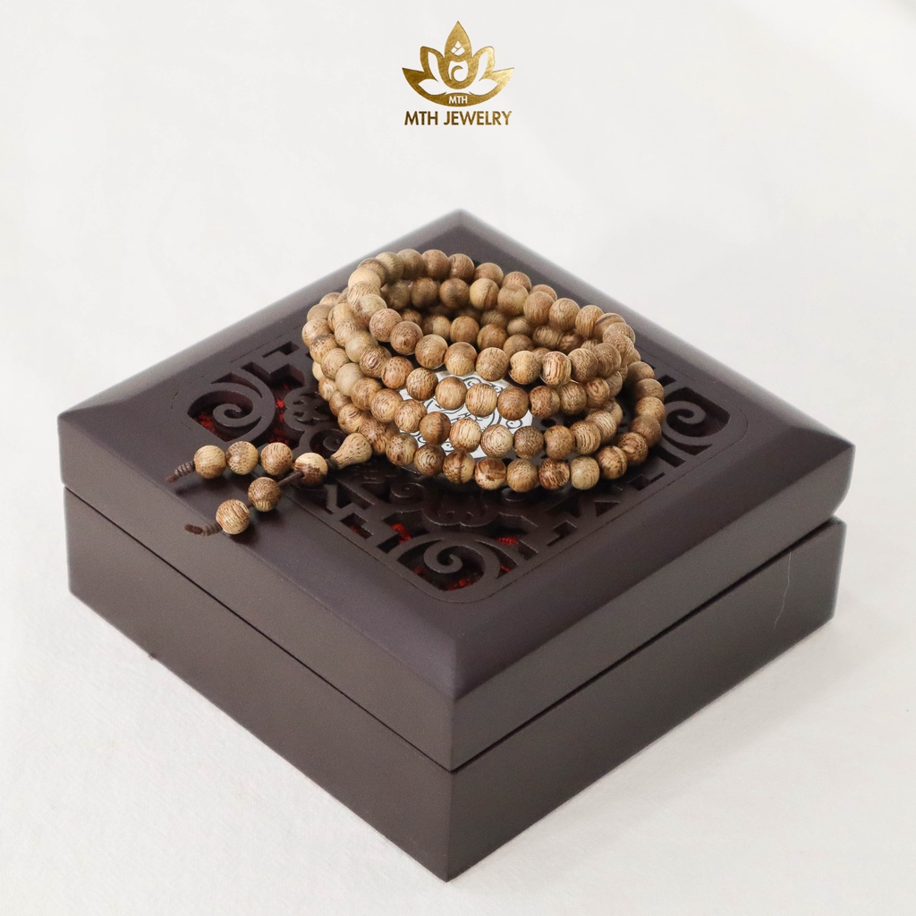 Vòng Tay Trầm Hương Rừng Loại 2 Chuỗi Tràng Hạt 108 6/7/8mm  - MTH JEWELRY
