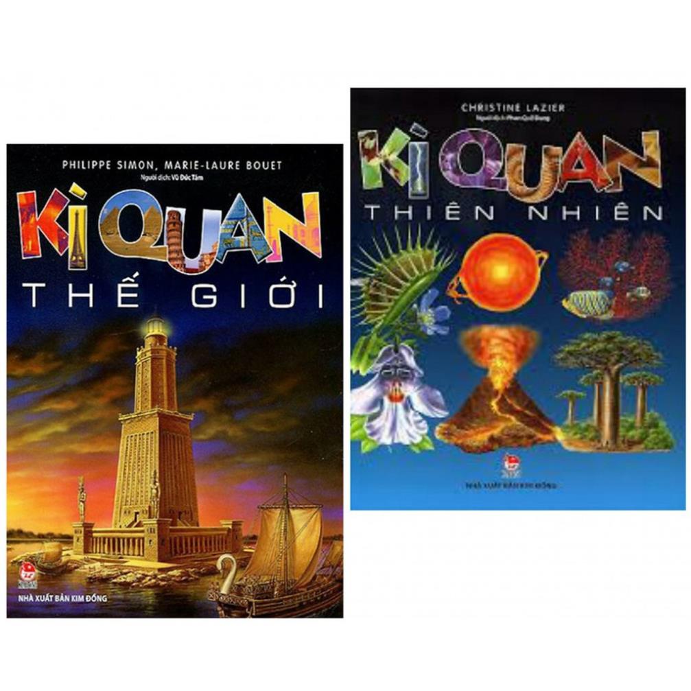 Sách - Combo Kỳ quan thế giới + Kì quan thiên nhiên