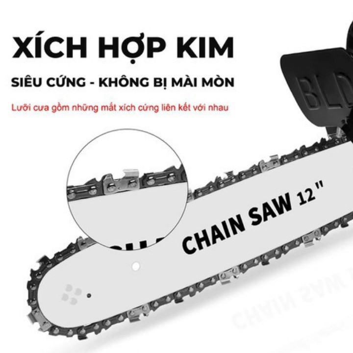 [CHÍNH HÃNG] Máy mài pin HITACHI 118V 2 pin + Lưỡi cưa xích Chain Saw Chính hãng