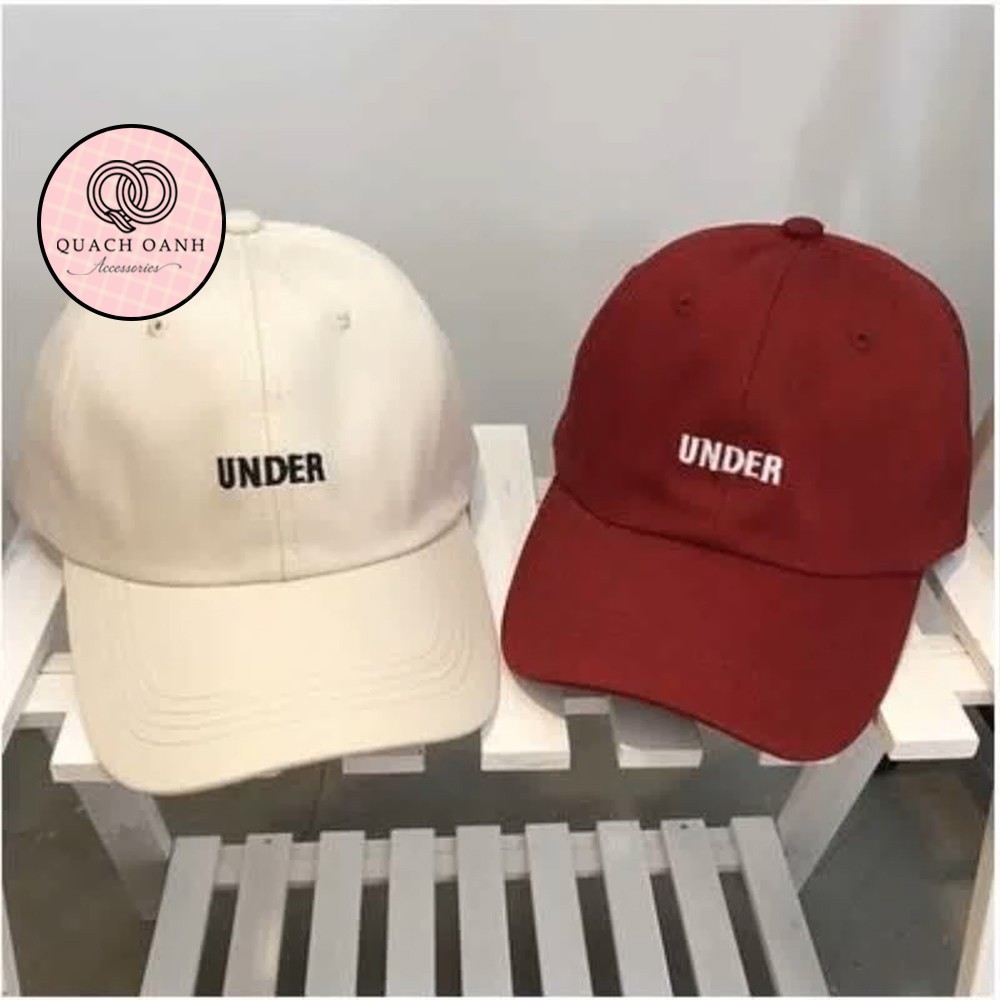 [Mã SKAMCLU8 giảm 10% cho đơn từ 100K] Mũ lưỡi trai bóng chày thêu under unisex phong cách hàn quốc – MU75