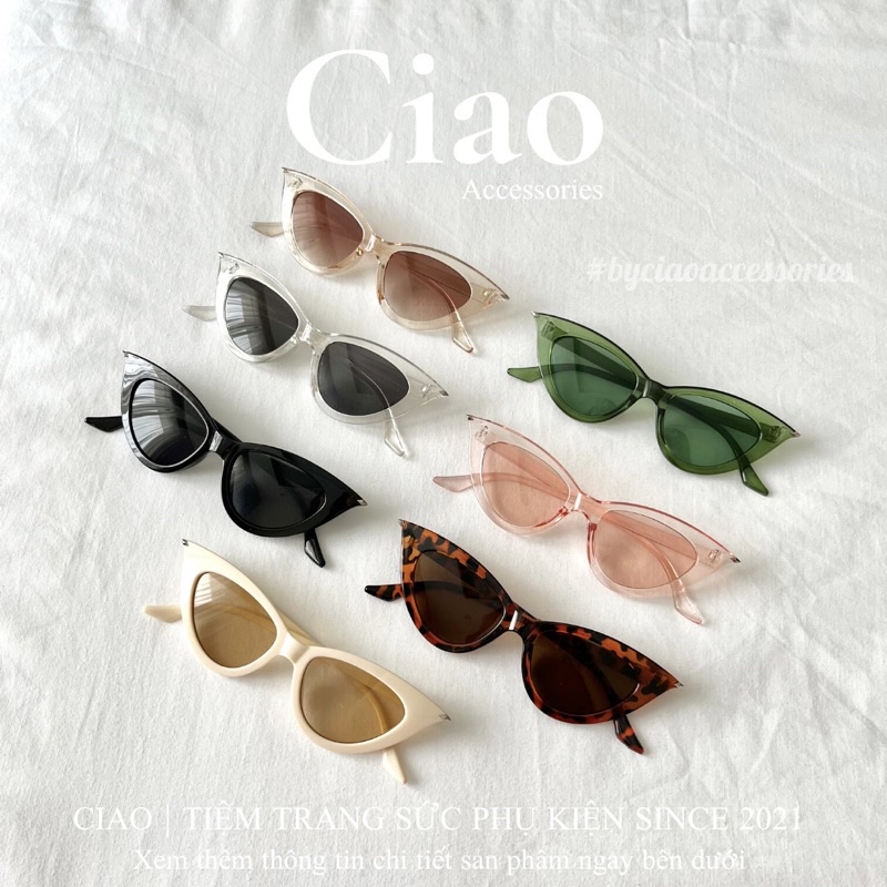 [HOẢ TỐC 1H] Kính mát/ Kính thời trang thiết kế bản tam giác mã 09 Ciao accessories