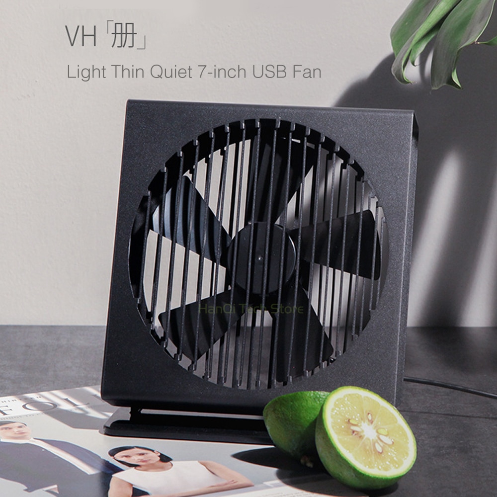 Xiaomi Mijia VH Light Thin Quiet 17.78 cm USB Fan Portable Metal 5 Blade Dual Mode Home Office Desk Brushless Motor Fan Smart Home