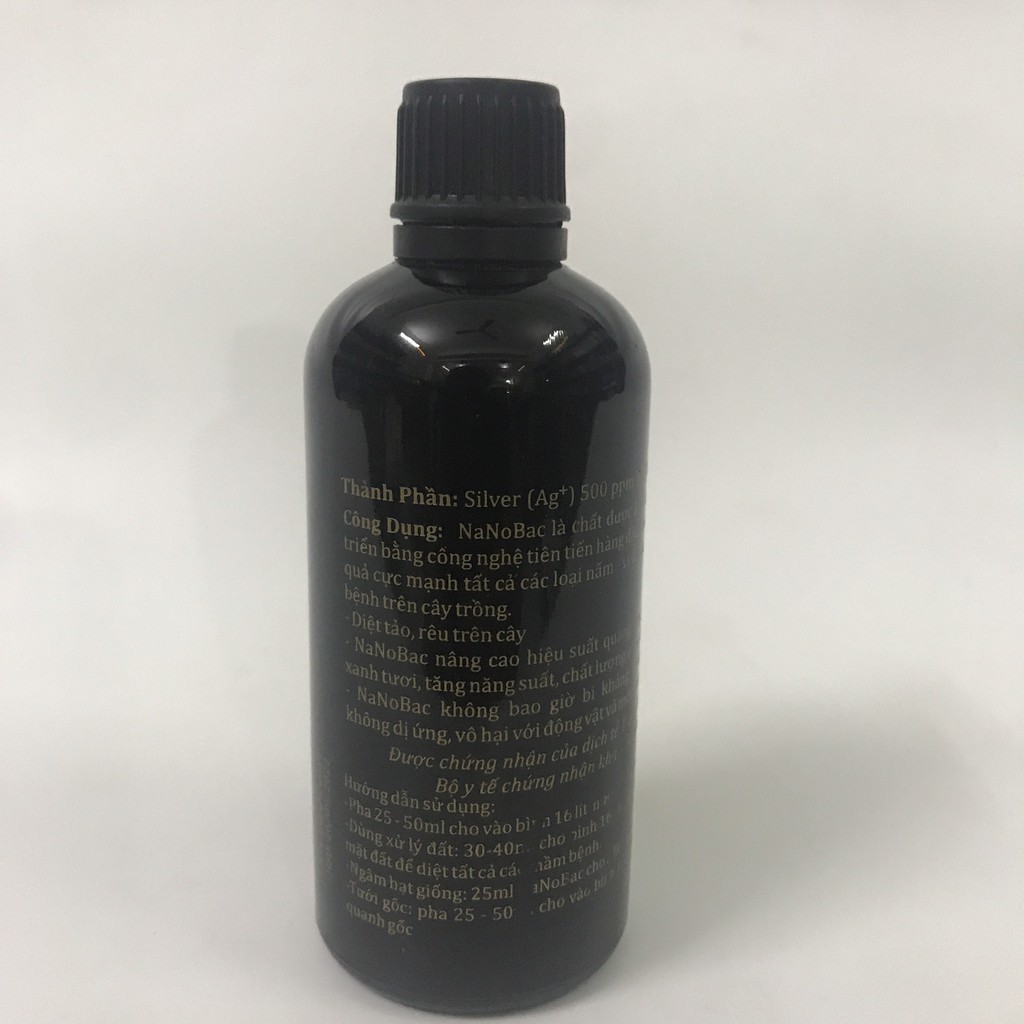 Nano Bạc A68 nguyên chất Diệt sạch nấm bệnh, vi khuẩn, virus hoa hồng, hoa lan chai 100ml
