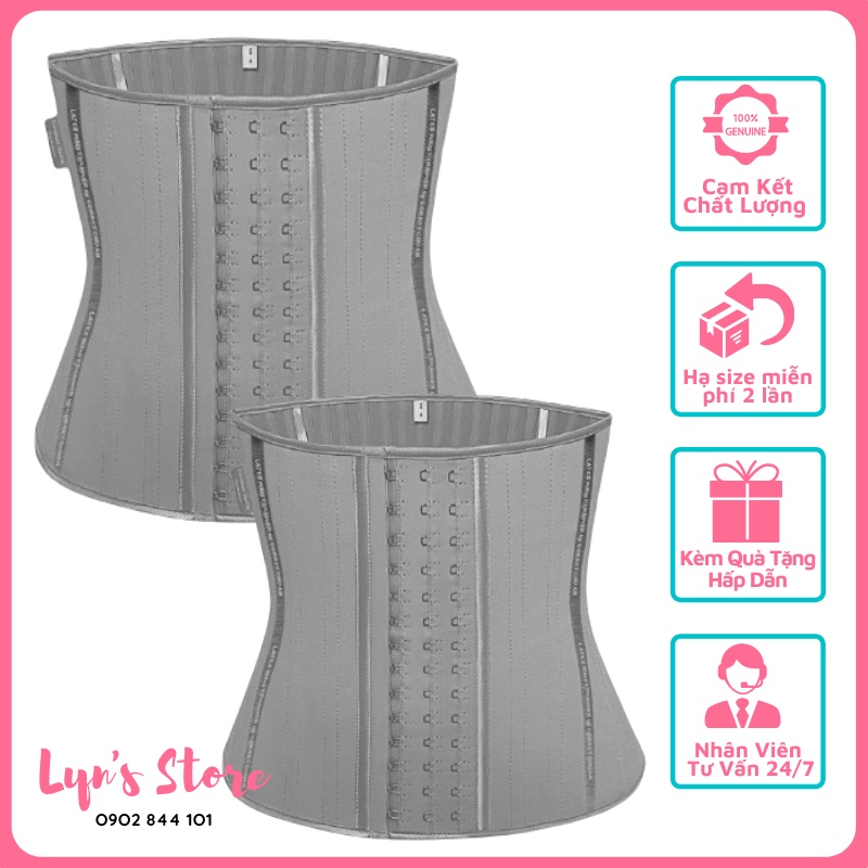 Đai Nịt Bụng,Latex Corset Chuẩn Giảm Eo 10-20 Cm ,Hàng Chính Hãng Nhập Khẩu Châu Âu,Tặng Áo Lót ,Hạ Size Miễn Phí 2 Lần