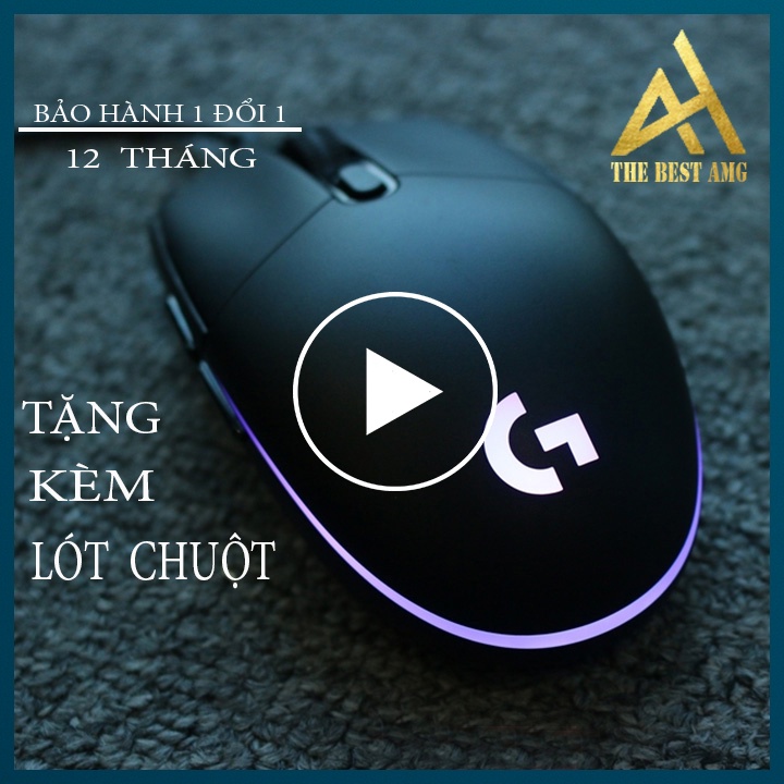 Chuột Máy Tính Có Dây Gaming LED RGB LOGITECH G102 Thiết Kế Cực Đẹp 80