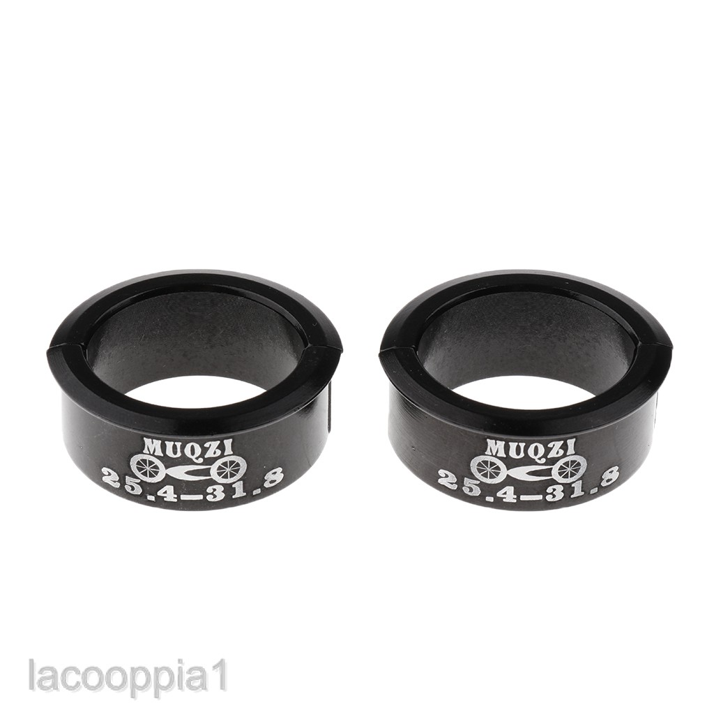 [Lacooppia1] Vòng Đệm Tay Lái Xe Đạp prettyia Thân 31.8mm Màu Đen 25.4mm