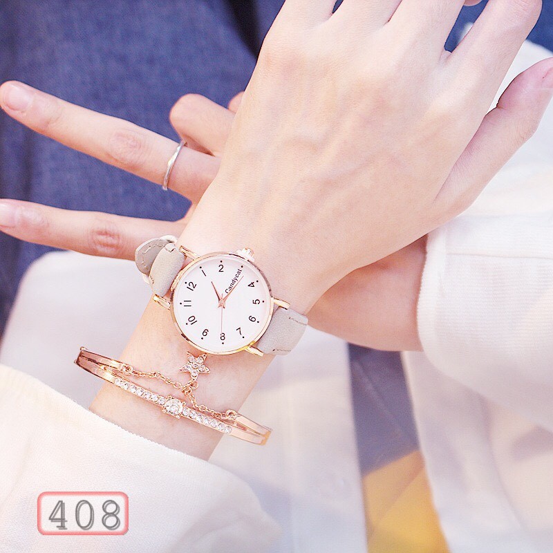 ĐỒNG HỒ NỮ DÂY DA CANDYCAT MẶT SỐ D408 THỜI TRANG | BigBuy360 - bigbuy360.vn