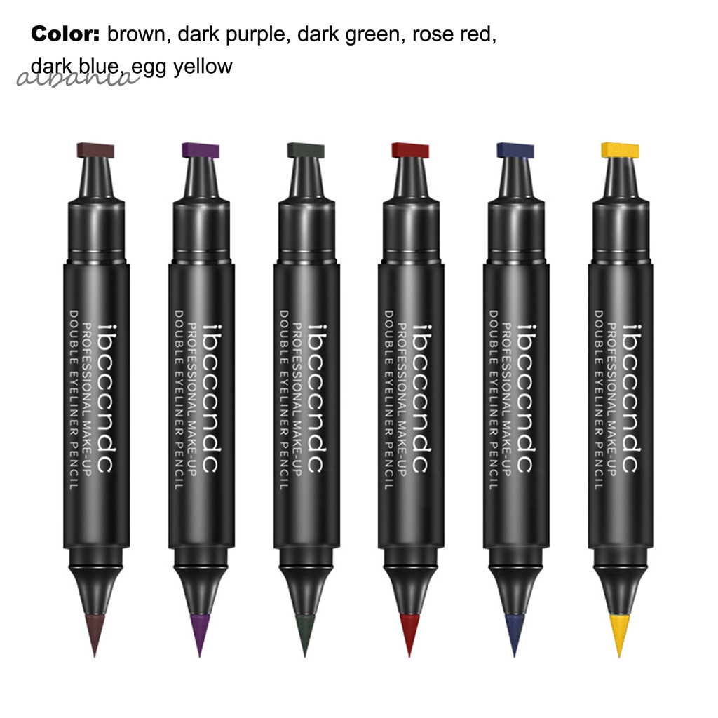 Bút kẻ mắt dạng lỏng hai đầu màu sắc thời trang trọng lượng nhẹ | BigBuy360 - bigbuy360.vn