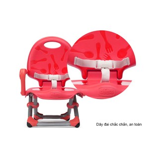 Ghế ăn Pocket Snack Đỏ Cherry Chicco