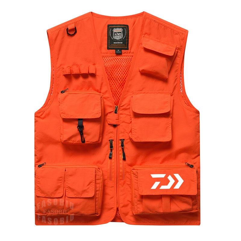 Áo KhoáC Thể Thao Daiwa ChấT LiệU ThoáNg Khí Có Nhiều TúI Cho Nam