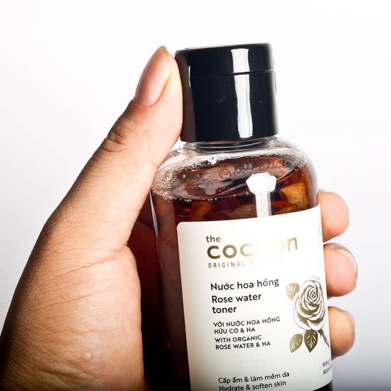 Toner nước hoa hồng Cocoon Garin 140ml cấp ẩm và làm mềm da