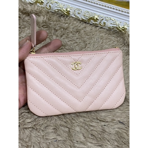Ví màu hồng da size 14,5