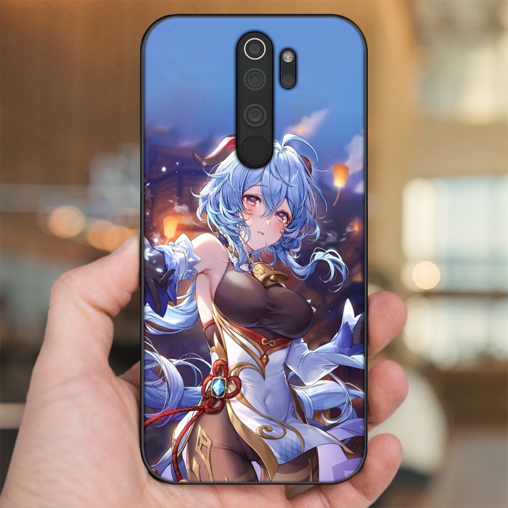 Ốp lưng Xiaomi Redmi Note 8 Pro viền đen in hình Ganyu Genshin Impact