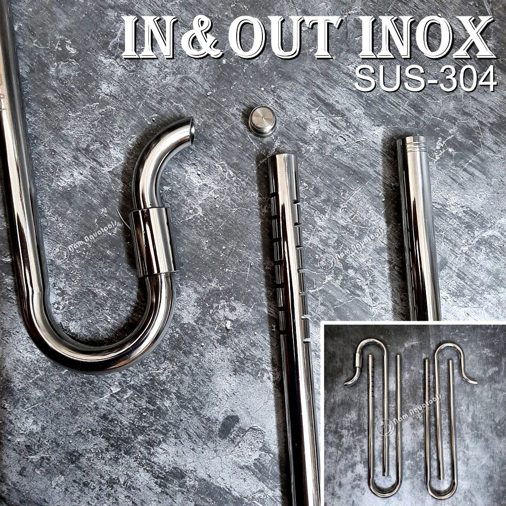 BỘ IN-OUT INOX f16 XOAY 360 ĐỘ - SÁNG BÓNG SIÊU ĐẸP