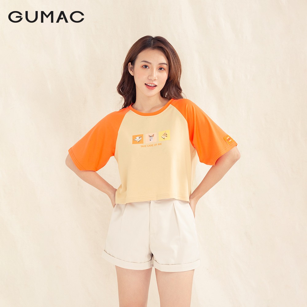 [Mã WABRGM11 giảm 10% đơn 250K] Áo croptop in Take care ATA1073 GUMAC