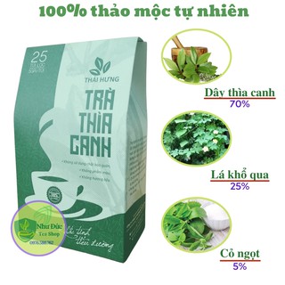 Trà Thìa Canh Thái Hưng Khắc Tinh Tiểu Đường Ổn Định Đường Huyết 25 Túi Lọc 125gr (Sỉ-Lẻ)
