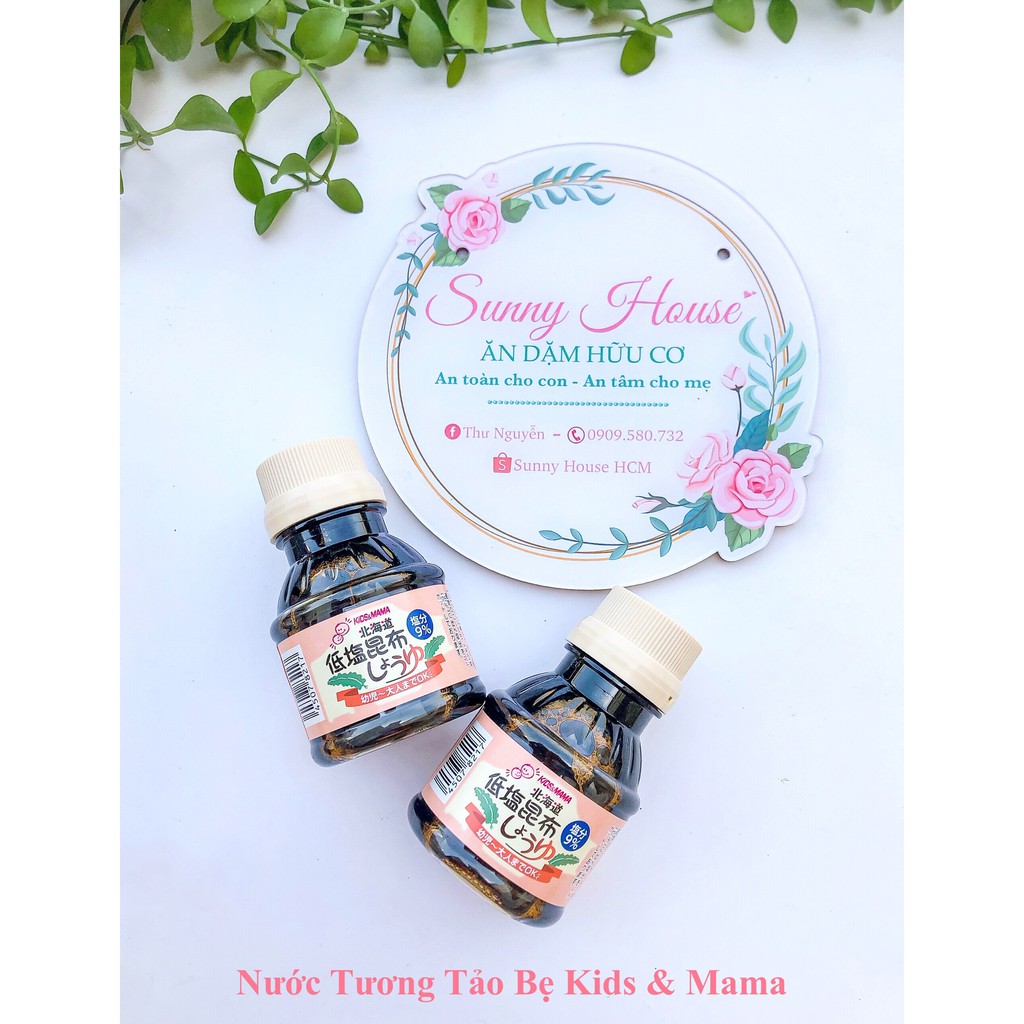 Nước Tương Tảo Bẹ Nguyên Chất Kids &amp; Mama 100ml