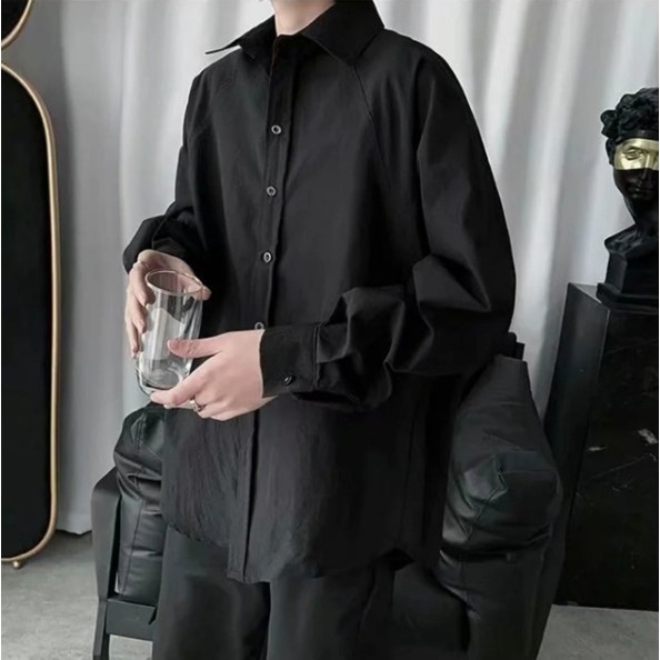 Áo Sơ Mi Đen Dài Tay Hàng Siêu Cấp, Chất Cực Đẹp - A9