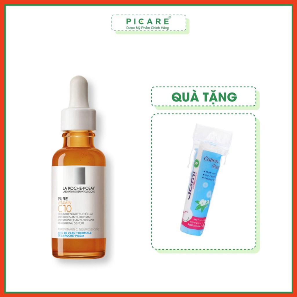 [CHÍNH HÃNG] La Roche Posay tinh chất hỗ trợ, cải thiện và làm sáng da Pure Vitamin C10 Serum 30ml