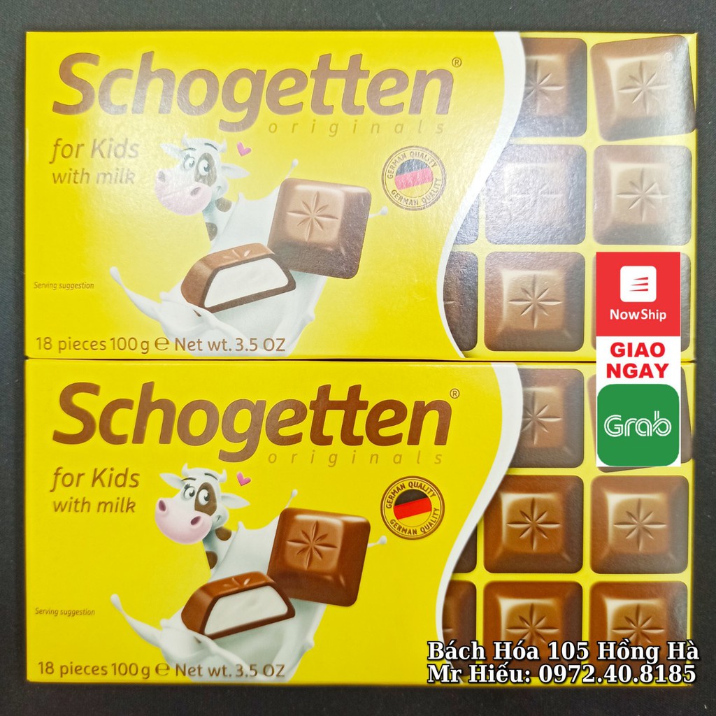 [T12/2021] Socola thanh Schogetten 100g đủ các vị