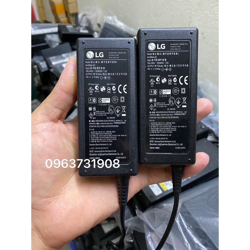 Bộ nguồn màn hình LG 19V-2.1A zin bóc màn hình