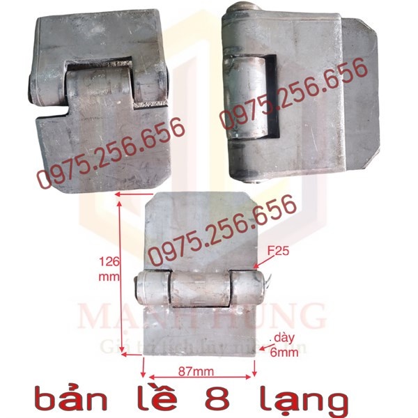 Bản lề 8 lạng đại phụ tùng ô tô xe tải bản lê thùng