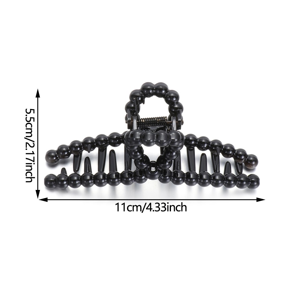 (Hàng Mới Về) Kẹp Tóc Càng Cua Đính Ngọc Trai Nhiều Màu Thời Trang Cho Nữ