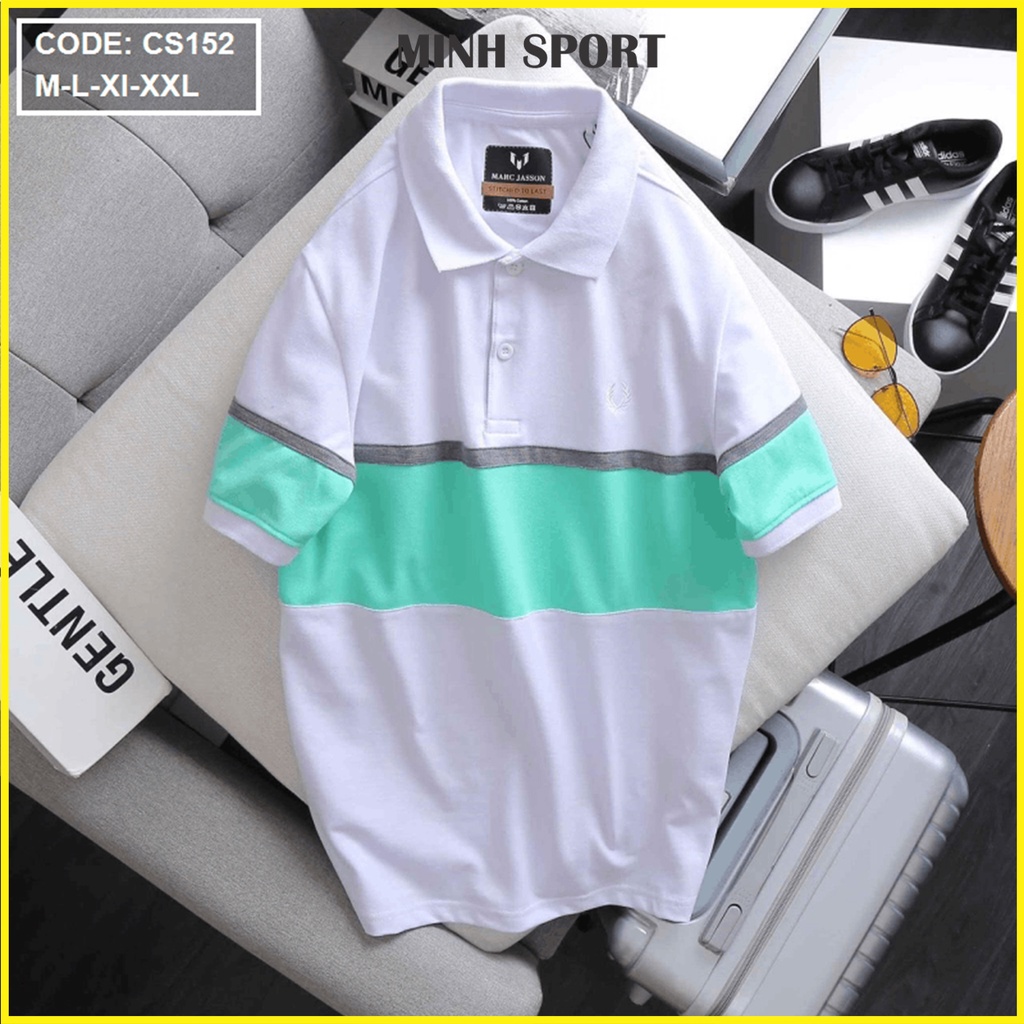 Áo Thun Polo Nam Cổ Bẻ Phối Sọc Thời Trang Cao Cấp mã AO.53