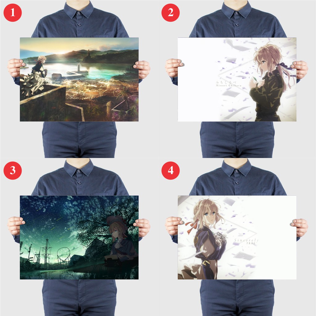 Tấm Poster Áp Phích Anime Violet Evergarden - Búp Bê Ký Ức By AnimeX