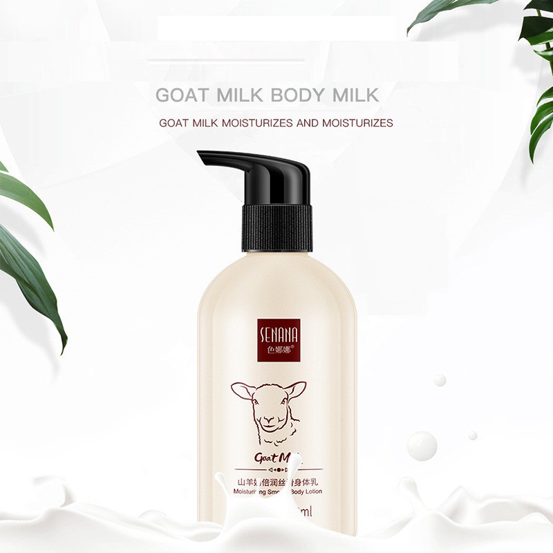 Lotion dưỡng trắng body Senana chiết xuất sữa dê cấp ẩm, dưỡng trắng bật tone, đều màu, săn chắc 250gram - Hanayuki Asia