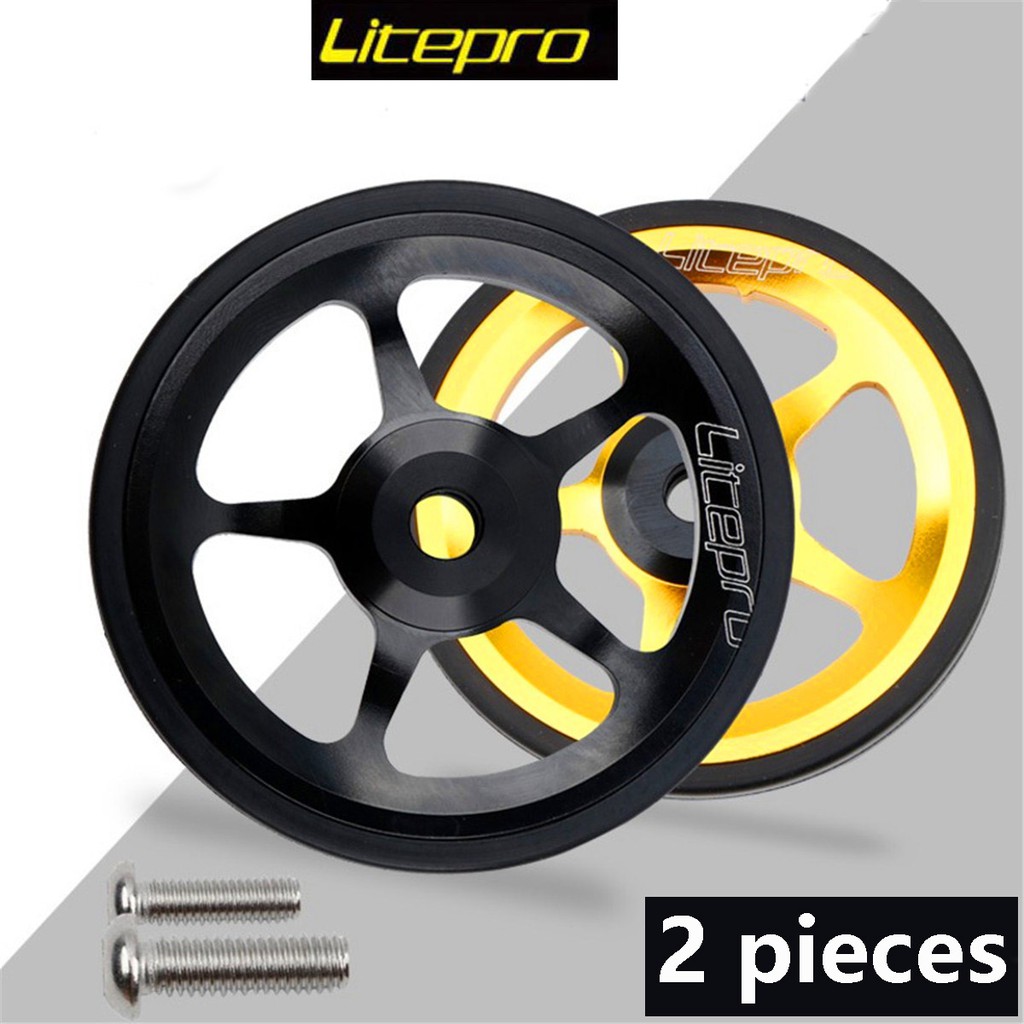 Litepro Brompton Bánh xe dễ dàng Bánh xe dễ dàng Brompton gấp xe sửa đổi các bộ phận thực hiện phụ k