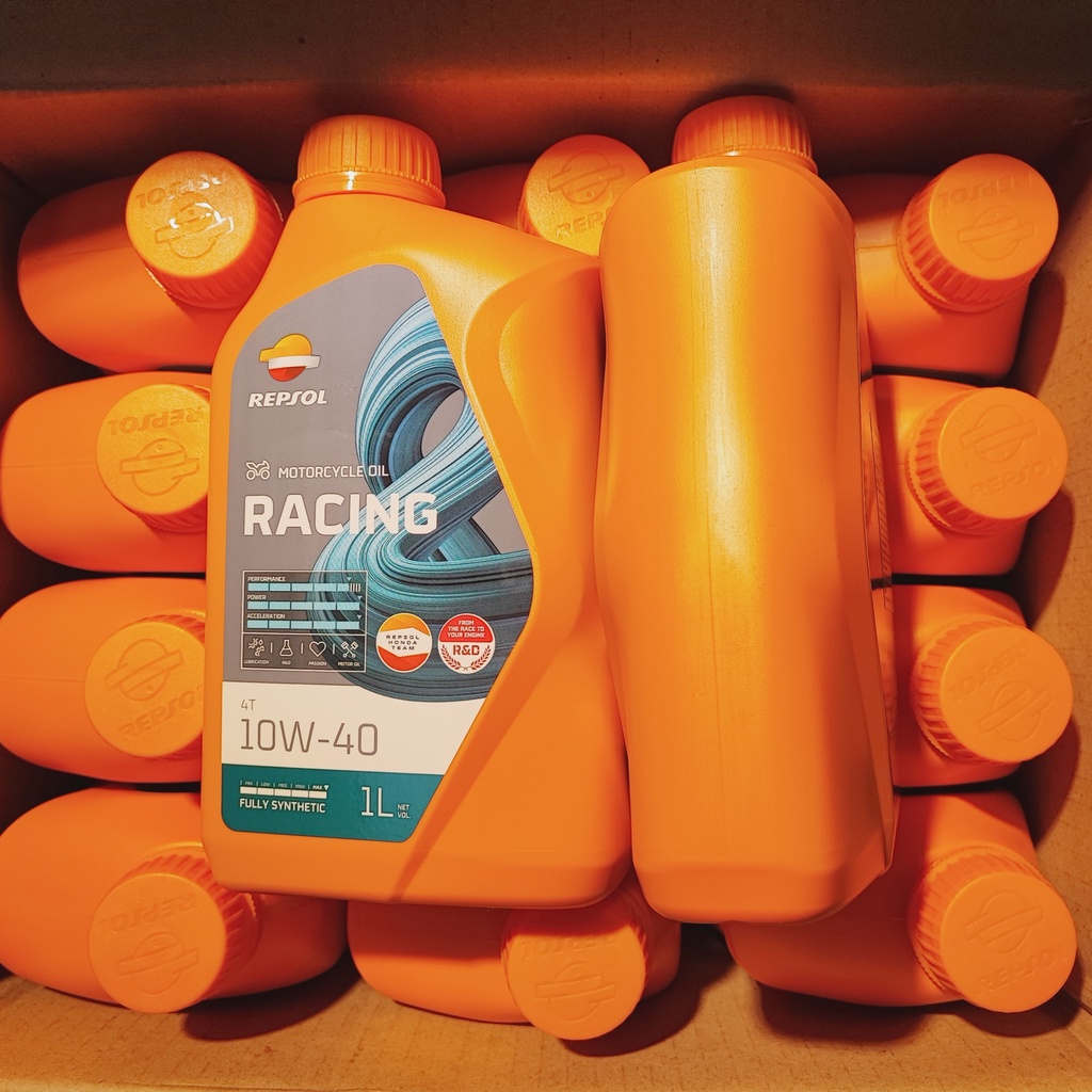 Nhớt Repsol Racing 10w40 tổng hợp hoàn toàn chính hãng Nhập Khẩu Tây Ban Nha 1 Lít