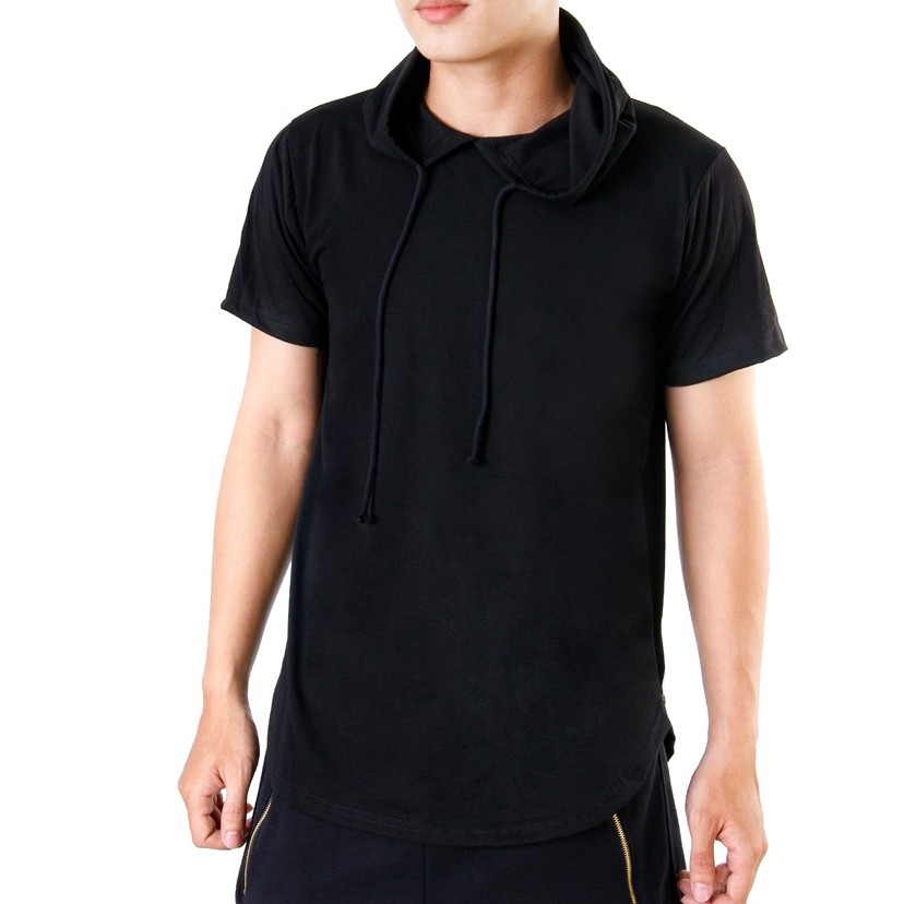 ÁO THUN HOODIE LAI BẦU PHỐI ZIP EO