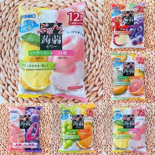 Thạch trái cây Orihiro Nhật Bản 12 túi/gói 240g