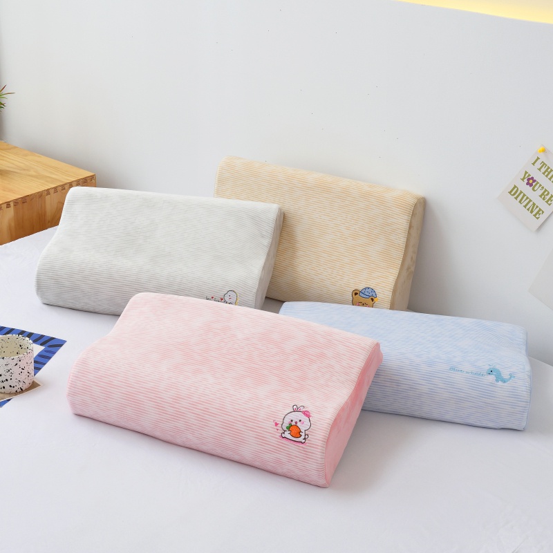 Vỏ Gối Cao Su Cotton 30x50cm / 40 * 60cm Họa Tiết Hoạt Hình Dễ Thương Trang Trí Phòng Ngủ Cho Bé