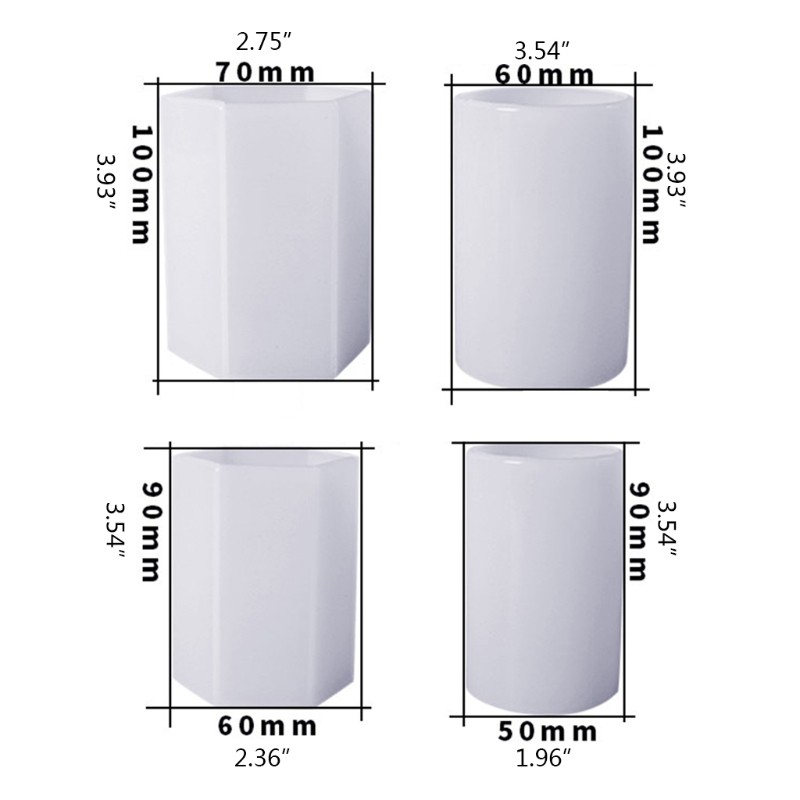 Khuôn Silicone Hình Trụ Hoa Khô Trang Trí